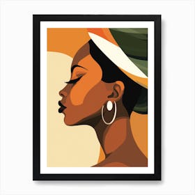 African Woman Portrait 1 Art Print