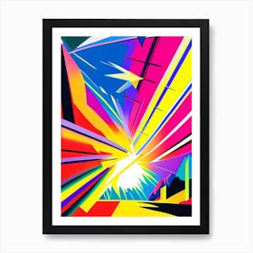 Gamma Ray Burst Abstract Modern Pop Space Art Print