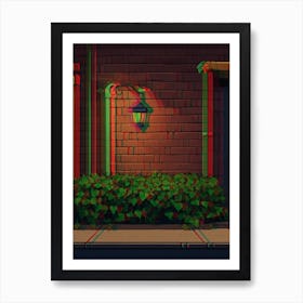 Street Scene Wall Art Behind Couch 1 Art Print