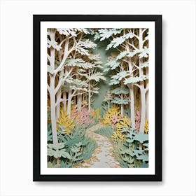 Paper Cut Woods Poster