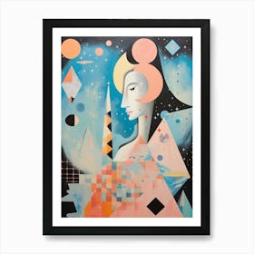 Cosmic Imagery Geometric Abstract 3 Art Print