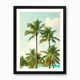Grace Bay Beach Turks And Caicos Vintage Art Print