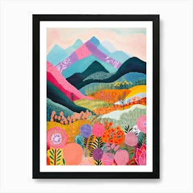 Abstract Mountain 1 Art Print