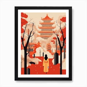 China 2 Travel Illustration Art Print