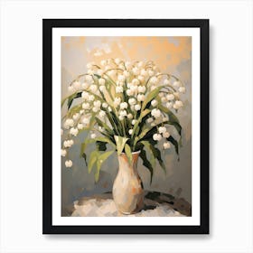 Lily Of The Valley Flower Still Life Painting 2 Dreamy Art Print