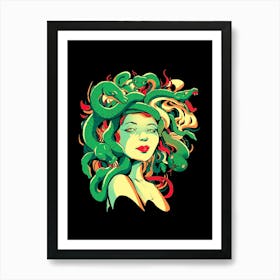 Be Careful Medusa Has Her Eyes On You And It Could Turn Your Heart To Stone Art Print