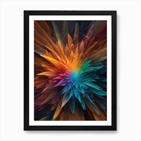 Abstract Flower Print   Art Print