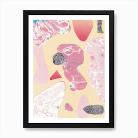 Liquid Pink Art Print