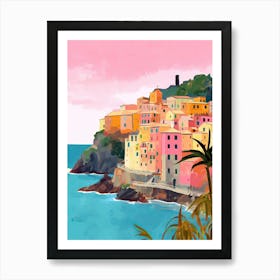 Cinqueterre Italy Travel Housewarming Painting Art Print