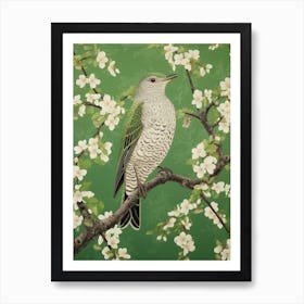 Ohara Koson Inspired Bird Painting Cuckoo 4 Art Print