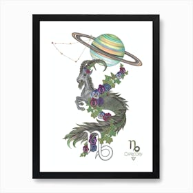 Capricorn Goat Art Print