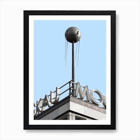 Space Sputnik Art Print