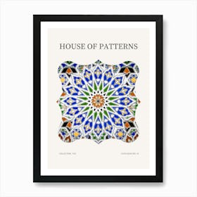 Tile Pattern Poster 1 Art Print