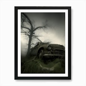 Old Car In The Woods 5 Art Print