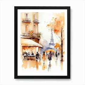 Paris Street Scene 2 Art Print