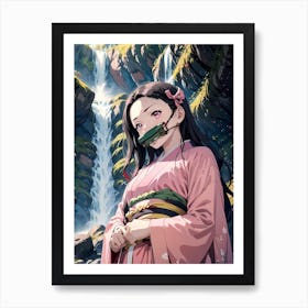Demon Slayer Nezuko Kamado (39) 1 Art Print