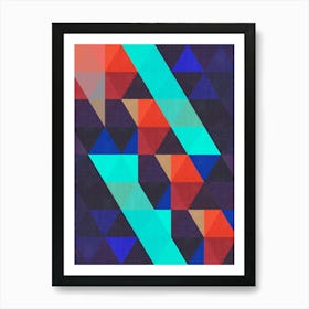 Harmonious composition of triangles 4 Art Print