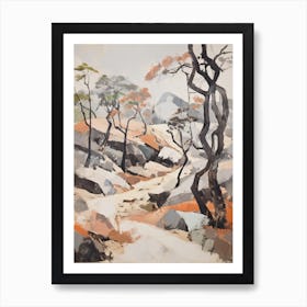 Autumn Fall Forest Pattern Painting 10 Art Print