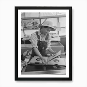 Nyssa, Oregon, Fsa (Farm Security Administration) Mobile Camp, A Japanese American Farm Laborer From Art Print