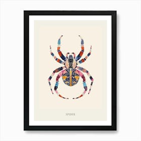 Colourful Insect Illustration Spider 15 Poster Art Print