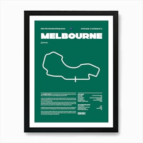 F1 Race Track Melbourne Formula 1 Racing Track F1 Merch Formula One F1 Poster Formula 1 Poster F1 Art Print