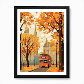 London In Autumn Fall Travel Art 4 Art Print