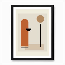 Man And A Lamp Art Print