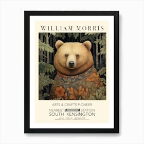 William Morris Print Exhibition Poster Bear Print Art Print