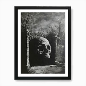 Skull Gate Art Print