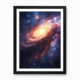 Spiral Galaxy In Space 5 Art Print