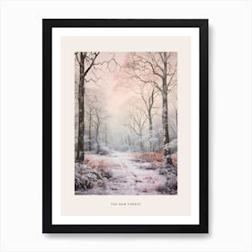 Dreamy Winter National Park Poster  The New Forest England 2 Art Print