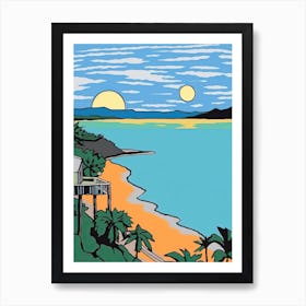 Minimal Design Style Of Barbados 1 Art Print