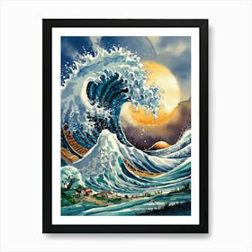 Great Wave Off Kanagawa 4 Art Print