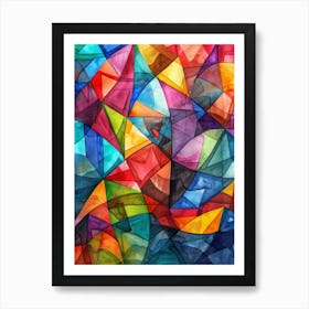 Abstract Watercolor Painting 63 Art Print