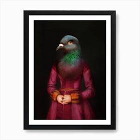 Miss Dove Femke Pet Portraits Art Print