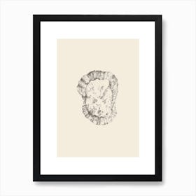 Illustration 606 'Pencil Seashell', Aga Szafranska Art Print