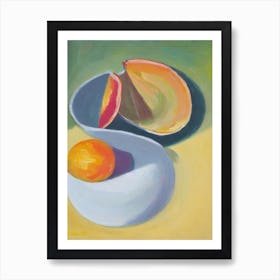 Pomelo Bowl Of fruit Art Print