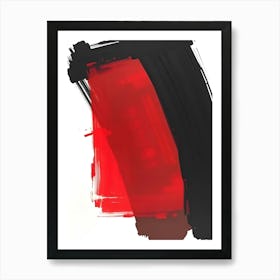 'Black And Red' 1 Art Print