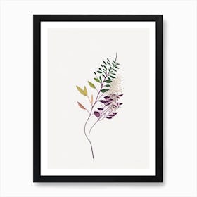 Thyme Leaf Abstract Art Print