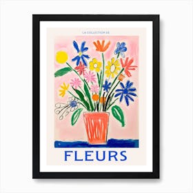 French Flower Poster Edelweiss Art Print