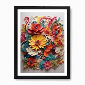 Flower Art Art Print