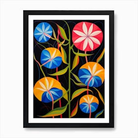 Morning Glory 2 Hilma Af Klint Inspired Flower Illustration Art Print