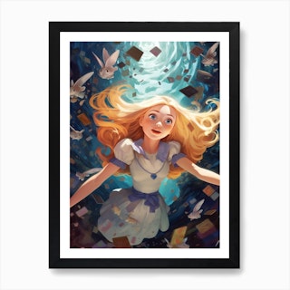 Alice In Wonderland Dreamland Art Print by Print Cult - Fy