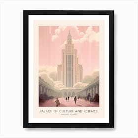 Palace Of Culture And Science Warsaw Poland Travel Poster Poster