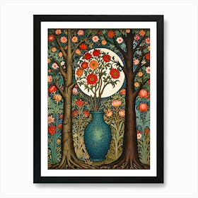 William Morris Flowers In A Vase Art Print