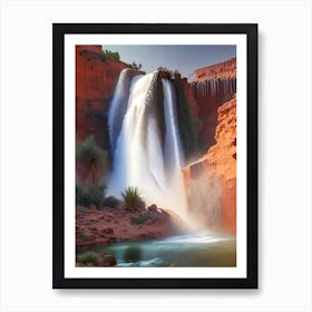 Ouzoud Falls, Morocco Realistic Photograph (2) Art Print