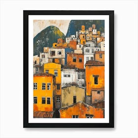 Rio De Janeiro Kitsch Cityscape 3 Art Print