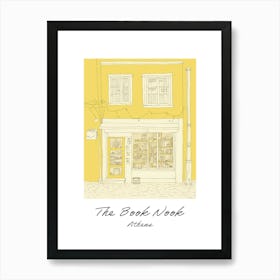 Athens The Book Nook Pastel Colours 3 Poster Art Print