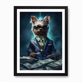Gangster Dog Yorkshire Terrier 2 Art Print