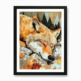 Wolf animal illustration art Art Print